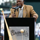 Hall of Famer Hank Aaron is honored on the 40th anniversary of his 715th homer prior to the game between the Atlanta Braves and the New York Mets at Turner Field April 8, 2014, in Atlanta.
Kevin C. Cox/Getty Images